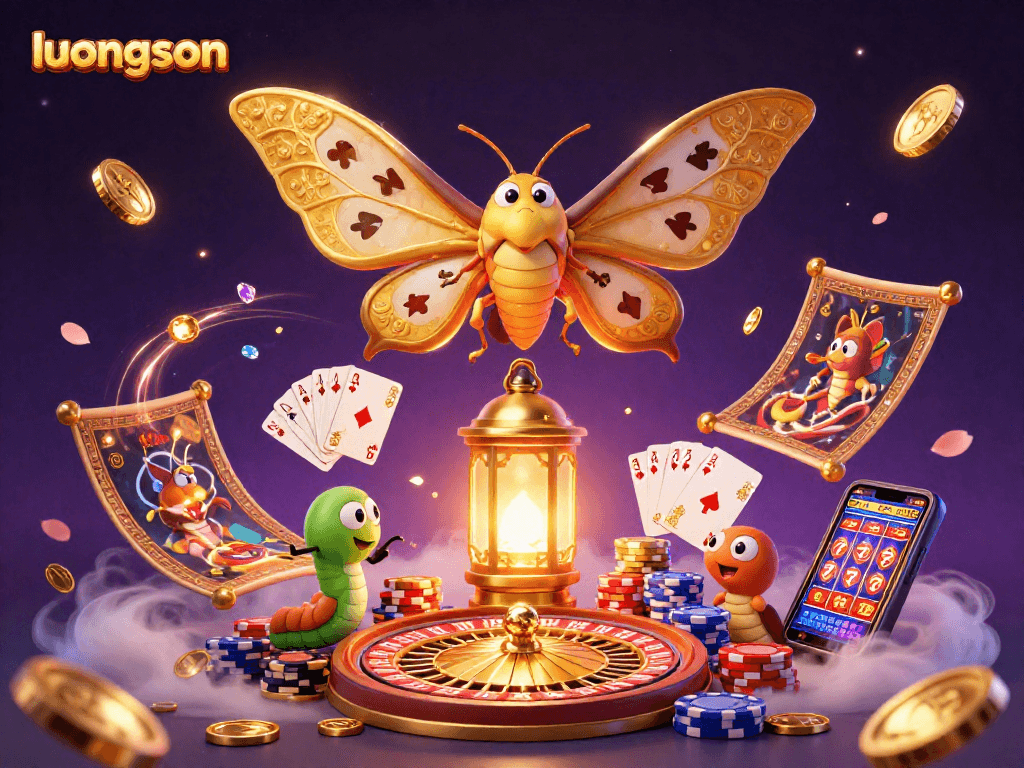 Experience thrilling gameplay with luongson through vibrant 3D casino illustrations featuring a magical atmosphere.