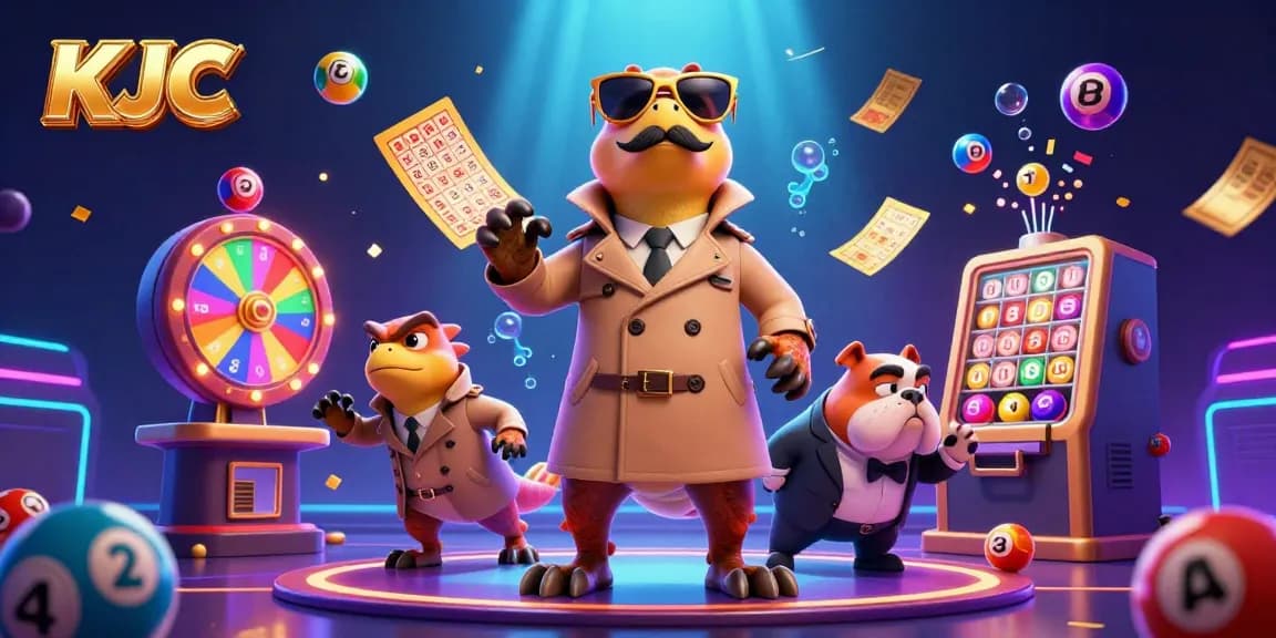 KJC offers a thrilling VIP gaming experience as three raptors humorously disguise themselves for entry into the lounge.