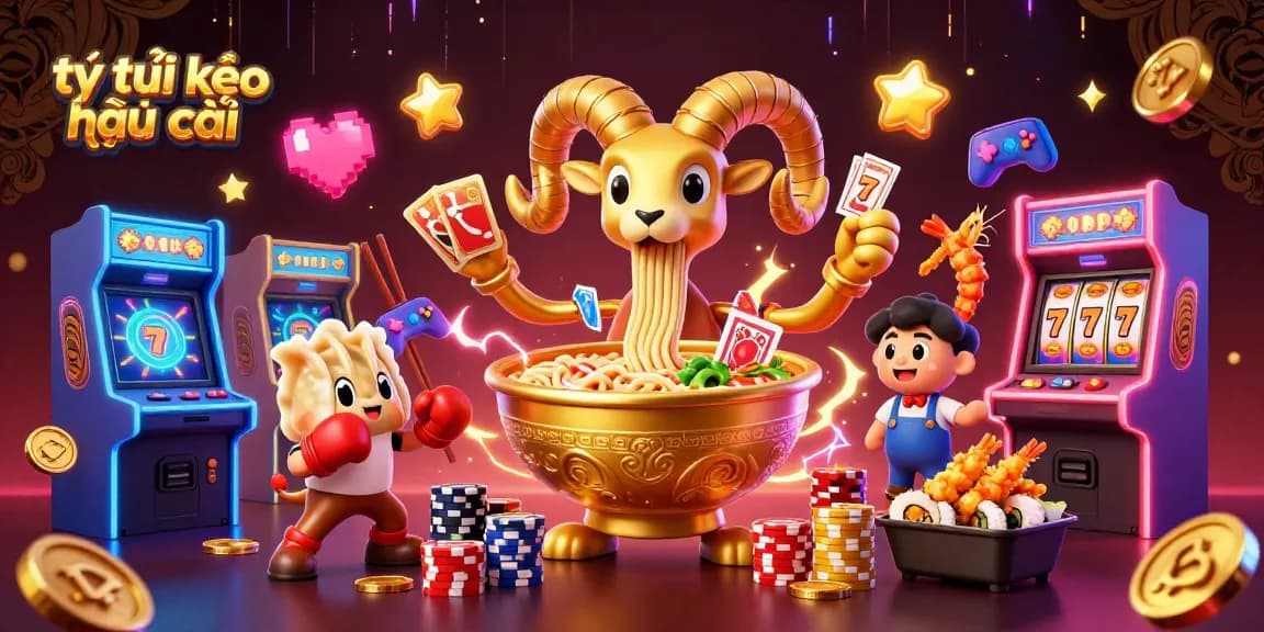 Engage with tỷ lệ kèo nhà cái in this vibrant casino scene featuring fun characters.
