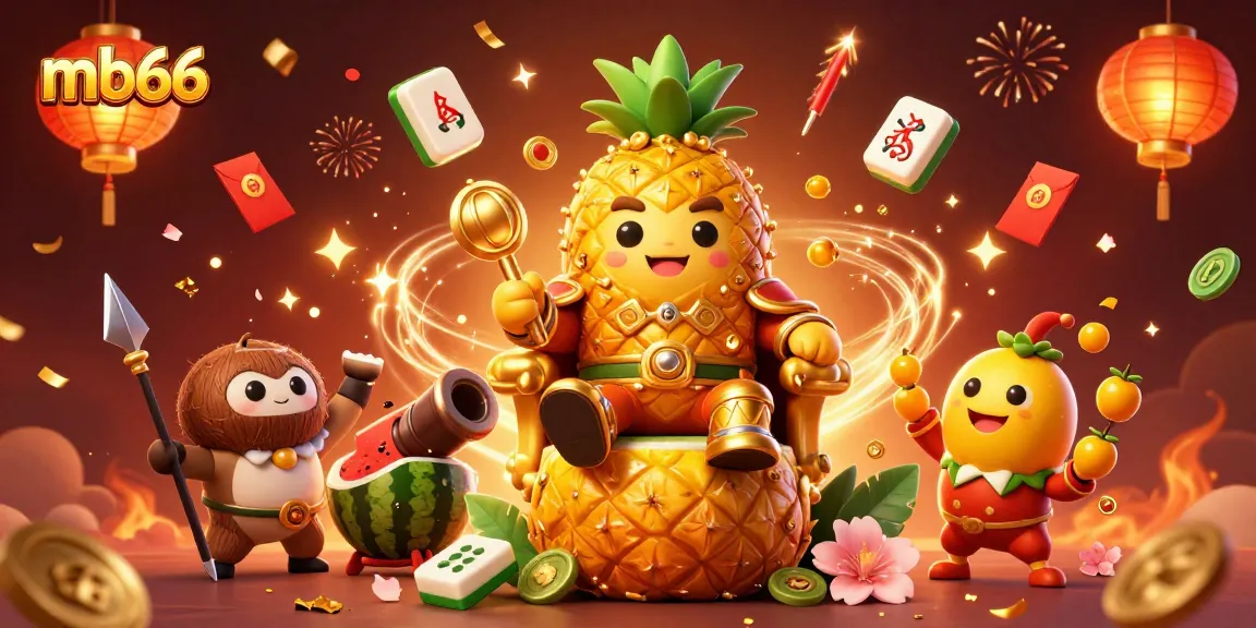 Experience the excitement of mb66 with vibrant casino characters and festive elements.