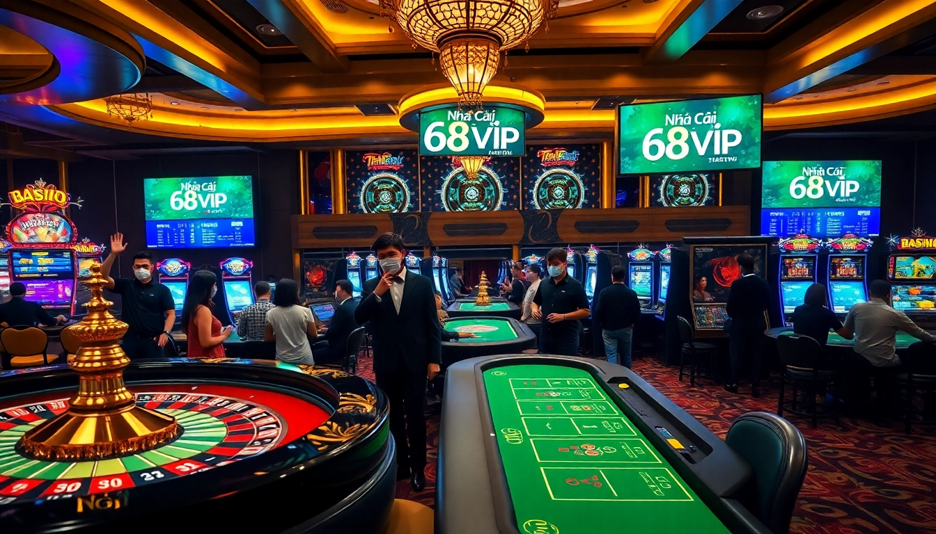 Experience the thrill of Nhà Cái 68VIP with vibrant casino games and gambling excitement.