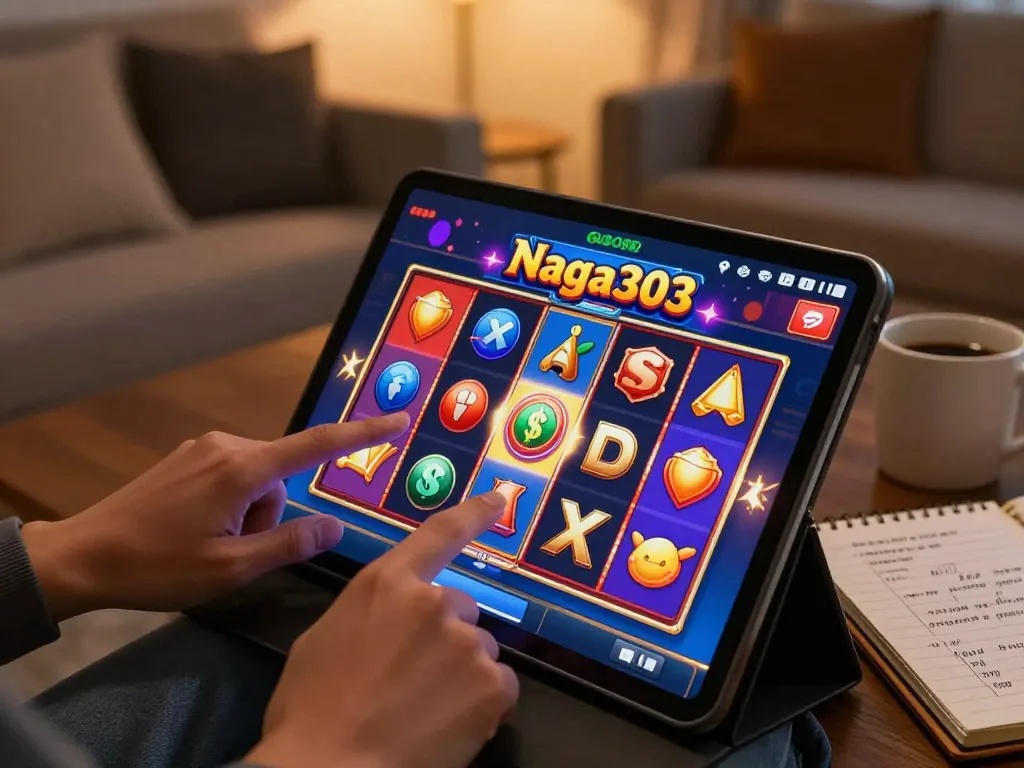 Experience the excitement of Slot Gacor Naga303 by spinning online reels at home.
