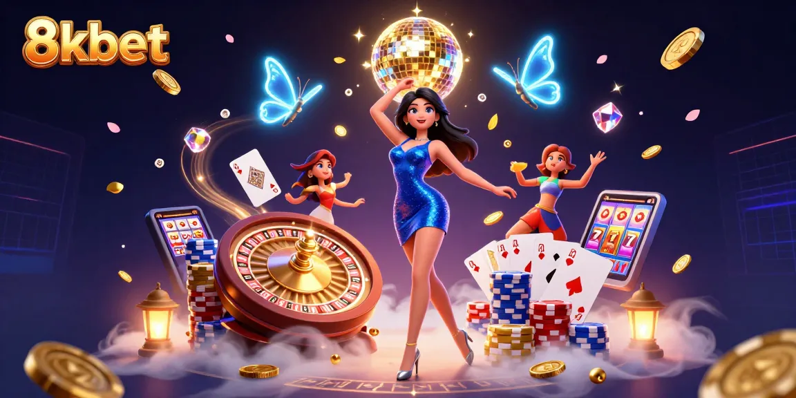 Experience the excitement of 8kbet with captivating casino games and vibrant energy.
