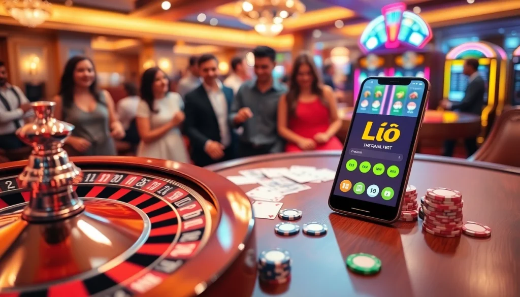 Experience the thrill of gambling with the app Lô Đề as players engage in exciting games.