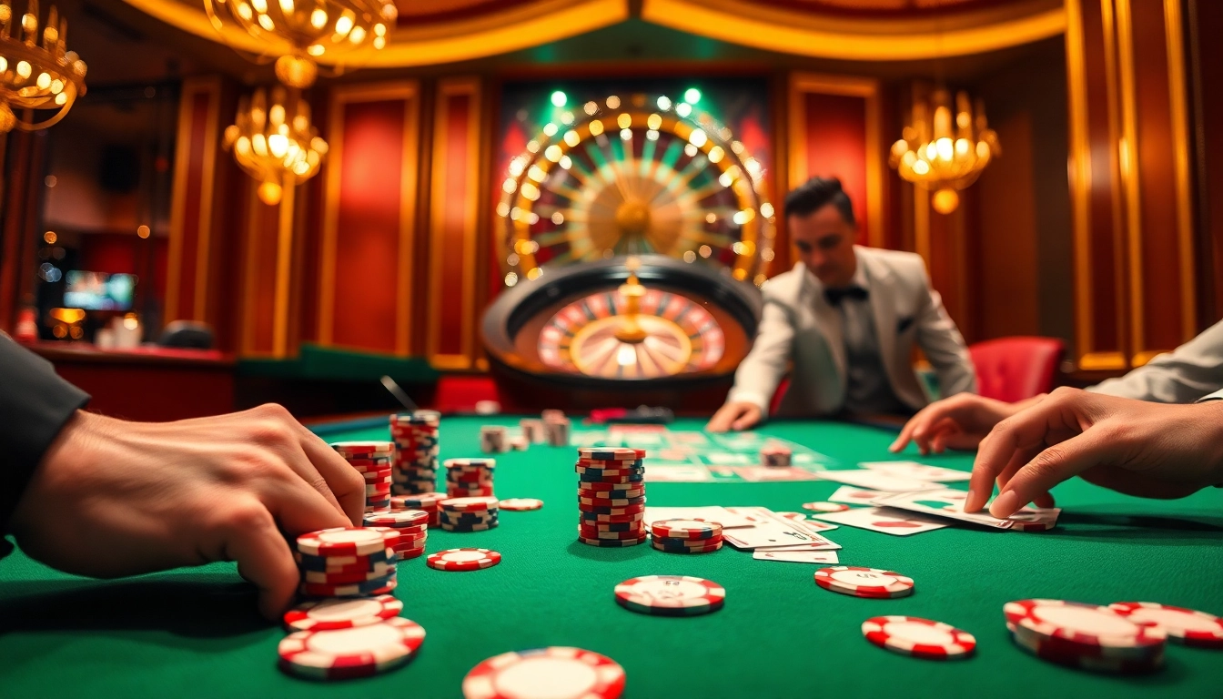 Experience high-stakes poker at https://thabett.io/ with vibrant chips and an elegant casino atmosphere.