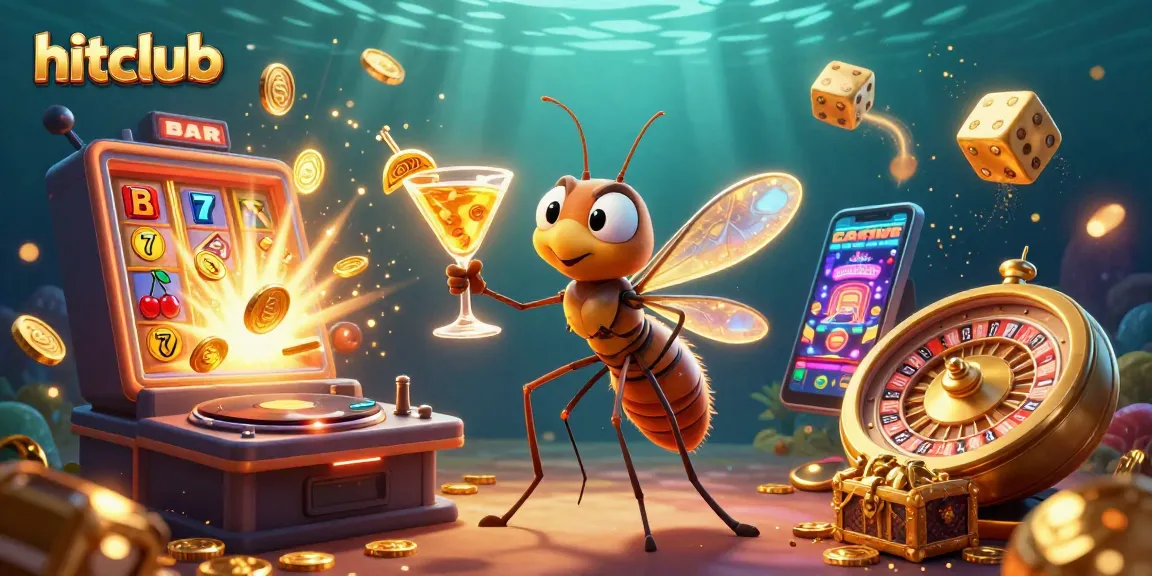 Experience hitclub with a thrilling scene of casino life featuring vibrant characters and games.