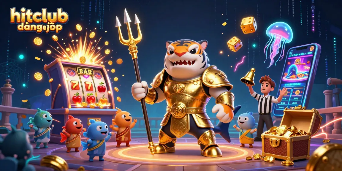 Experience hitclub đăng nhập with an exciting underwater casino scene featuring vibrant characters and gaming elements.
