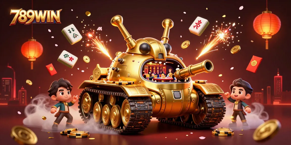 Engage with thrilling gameplay at 789WIN through a vibrant casino scene packed with excitement and prizes.